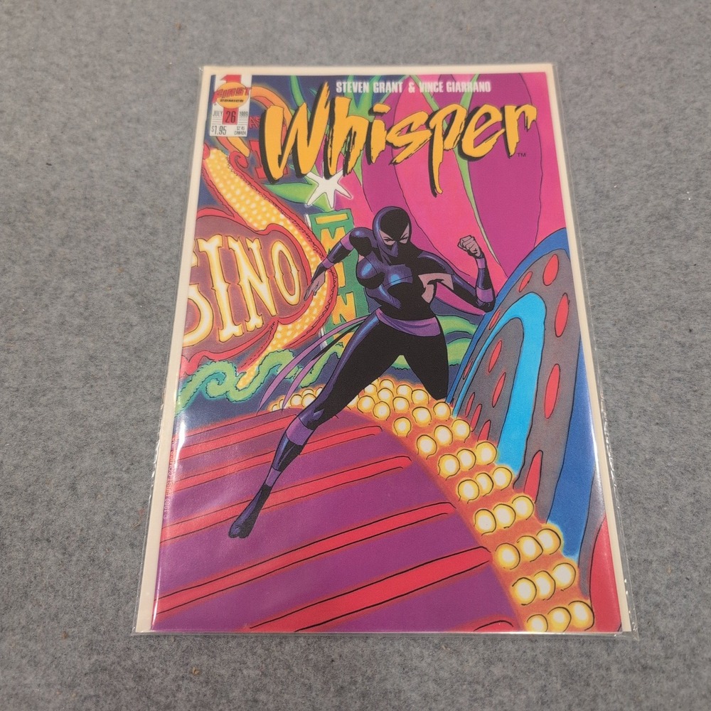 Whisper 26 First Comics July 1989 Steven Grant Vince Giarrano Ninja Copper Age - Picture 1 of 1